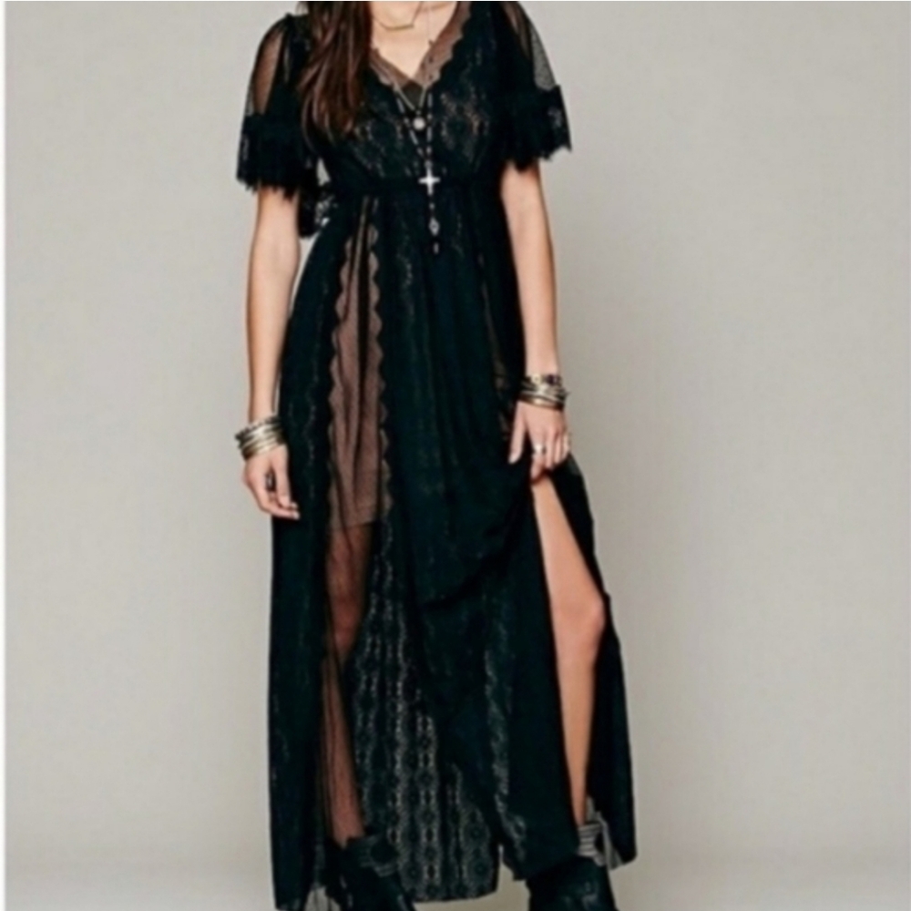 Free People Witchy Woman Maxi Dress - Large - RARE